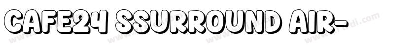 Cafe24 Ssurround air字体转换